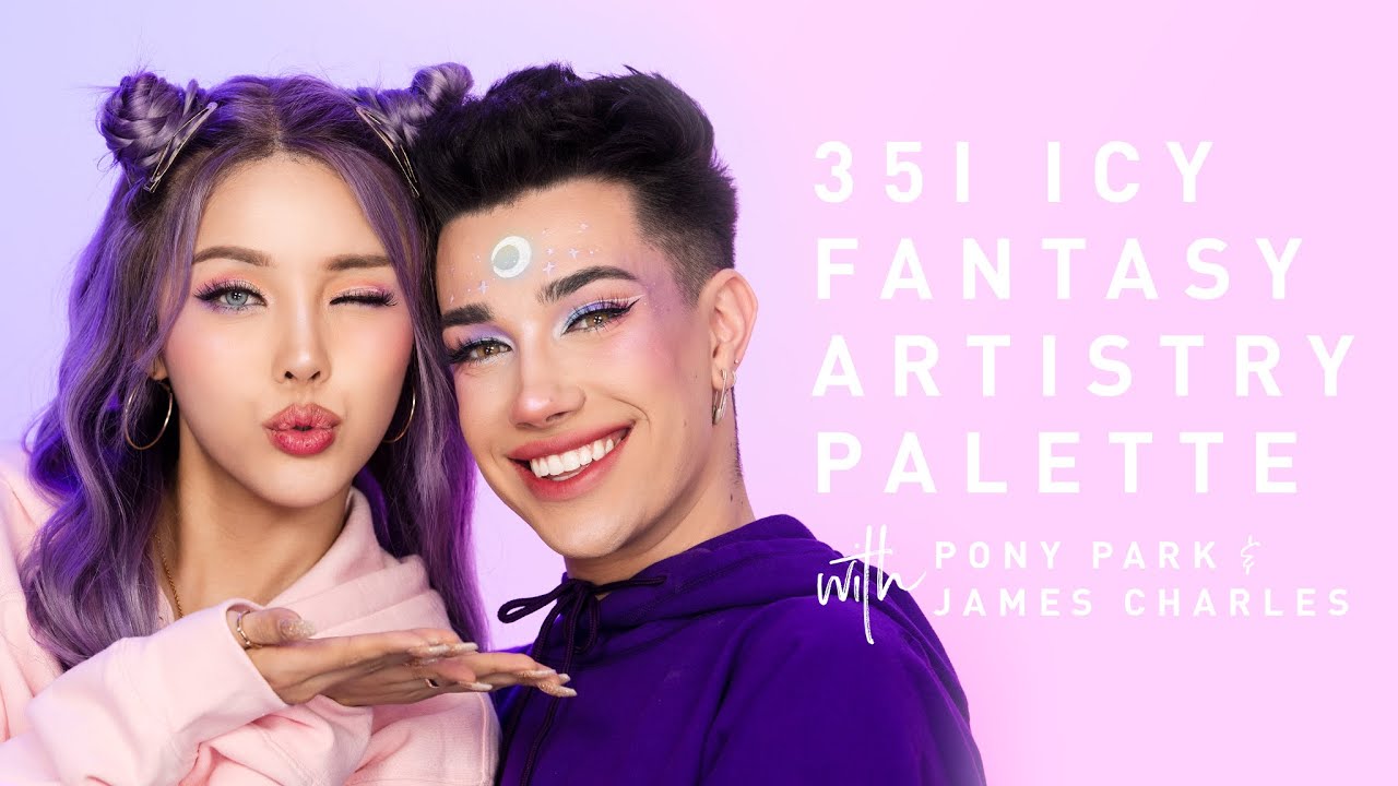 Палитра для макияжа 35I Icy Fantasy Artistry Palette. Фото в процессе создания с Пони Парк и Джей...