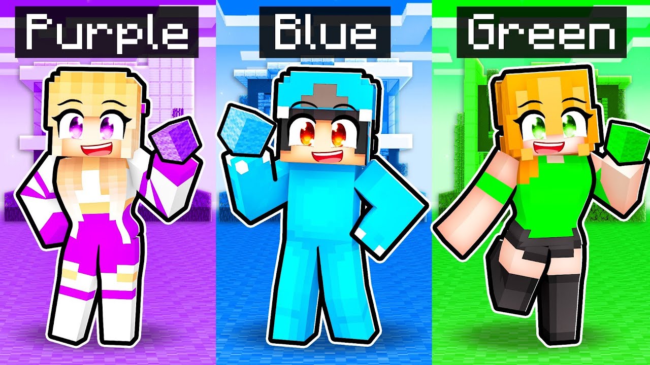 One COLOR Build Challenge in Minecraft!