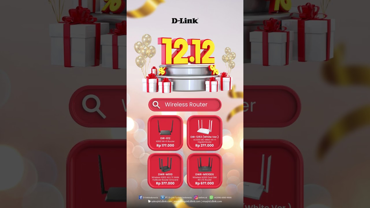 D-Link 12.12 BIG SALE is finally here!