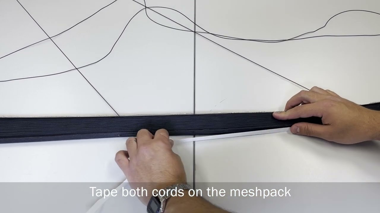 Horrex Van flyscreen door cord replacement instruction video
