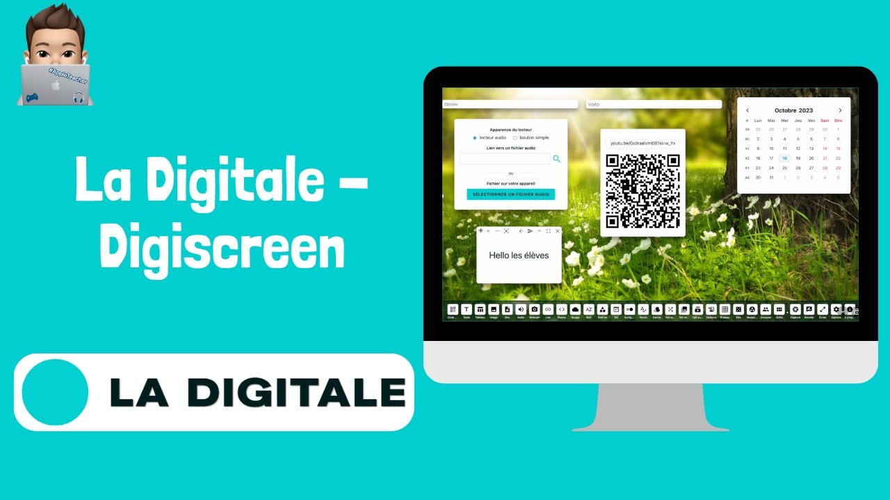 La Digitale - Digiscreen, un fond d'écran interactif pour la classe