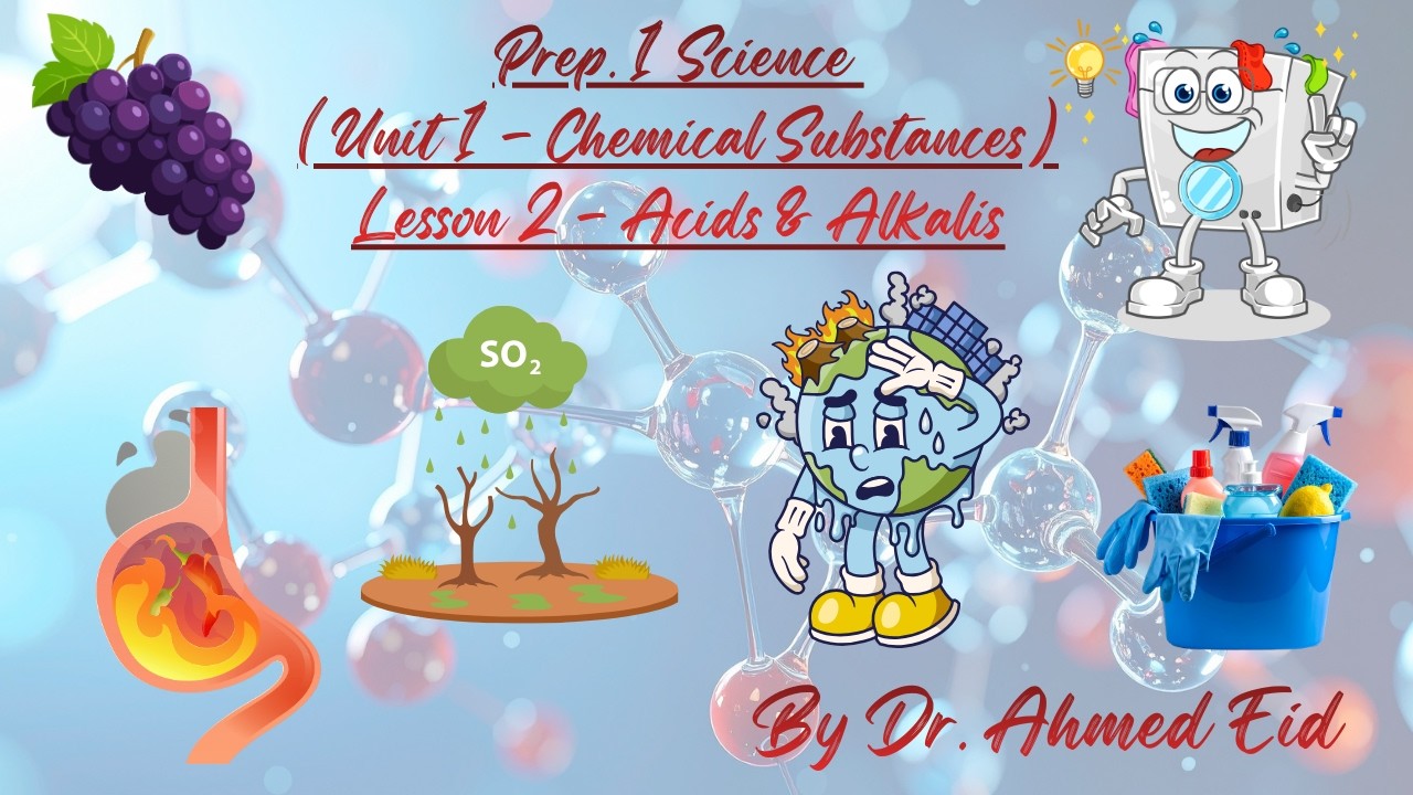 Prep.1 Science 2026 - Second Term - Unit 1 - Lesson 2 [Acids and Alkalis]