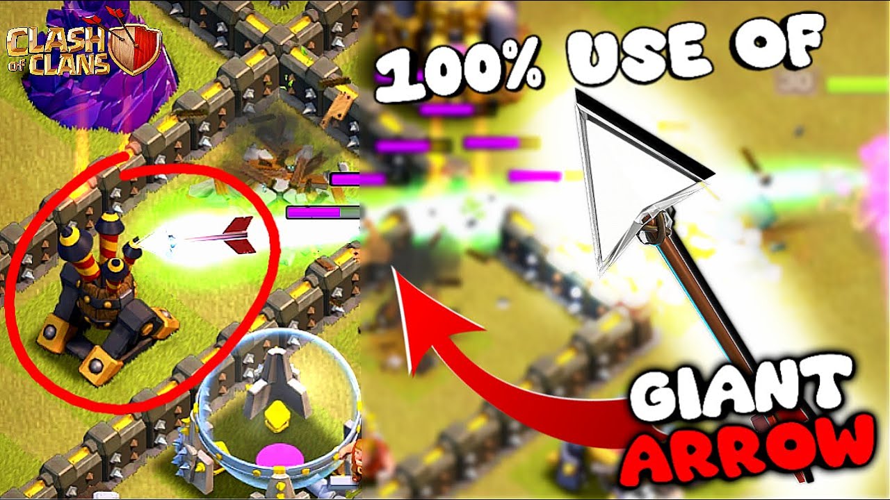 PLAYERS DON'T KNOW SECRET ABOUT GIANT ARROW! HOW TO USE IT? | CLASH OF CLANS