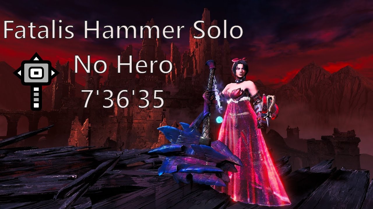 MHW:IB | Fatalis Hammer Solo 7'36