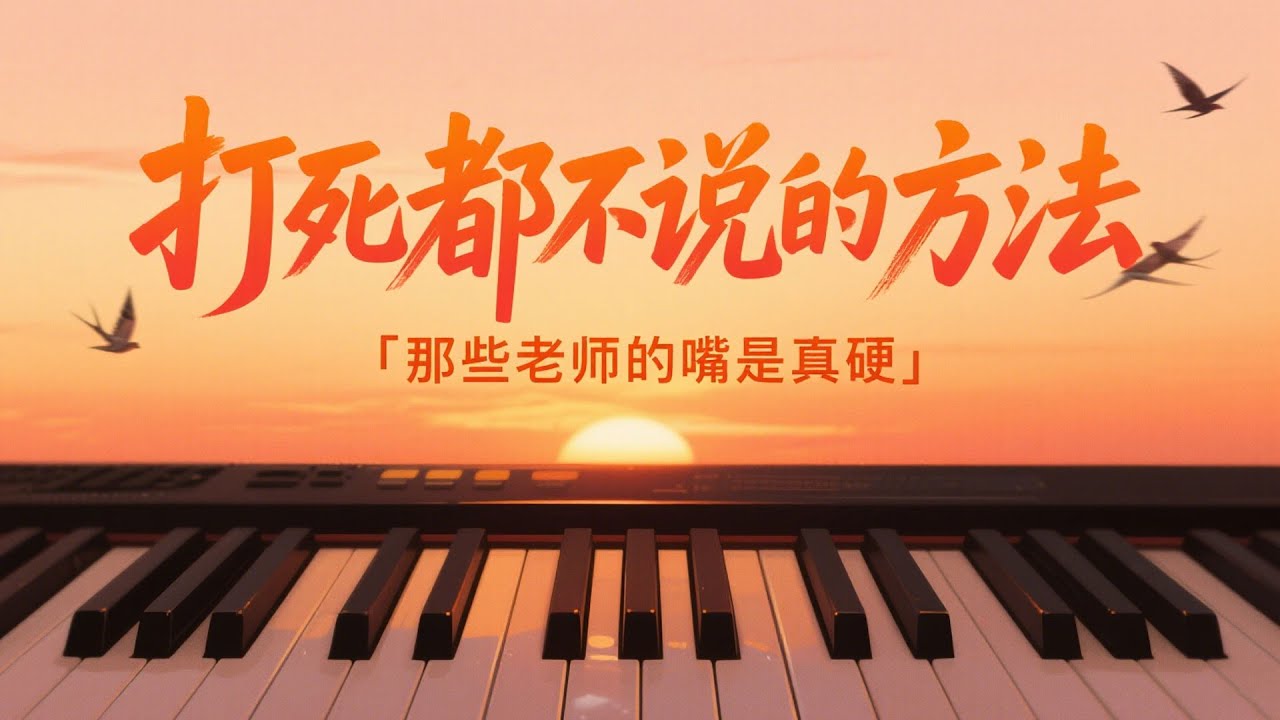 打死都不说的钢琴学习方法！那些老师的嘴太硬了 | 钢琴伴奏 | 钢琴演奏 | 钢琴即兴伴奏