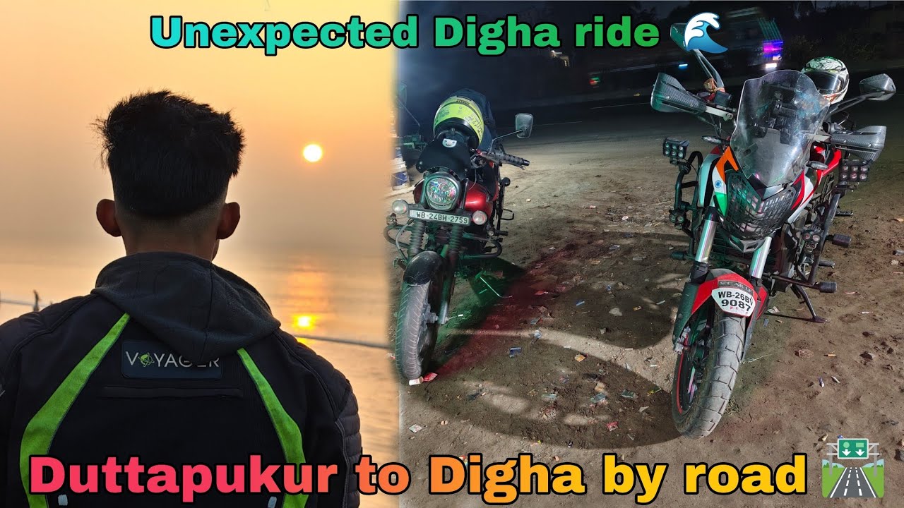 Unexpected Digha ride 🏍️ || Duttapukur to Digha by road 🛣️🌊|| @arpanbhattacharjee9571 
