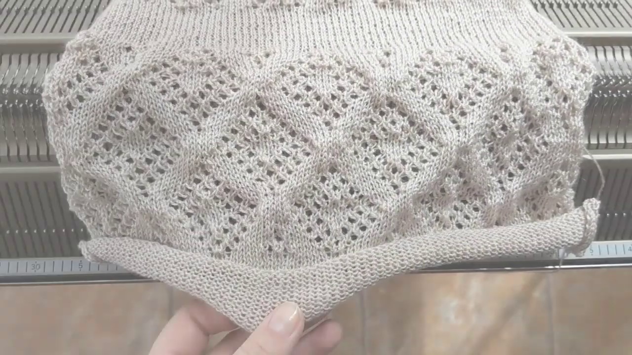 Lace Knitting on a Superba Double Bed Knitting Machine with SuperbaKnit