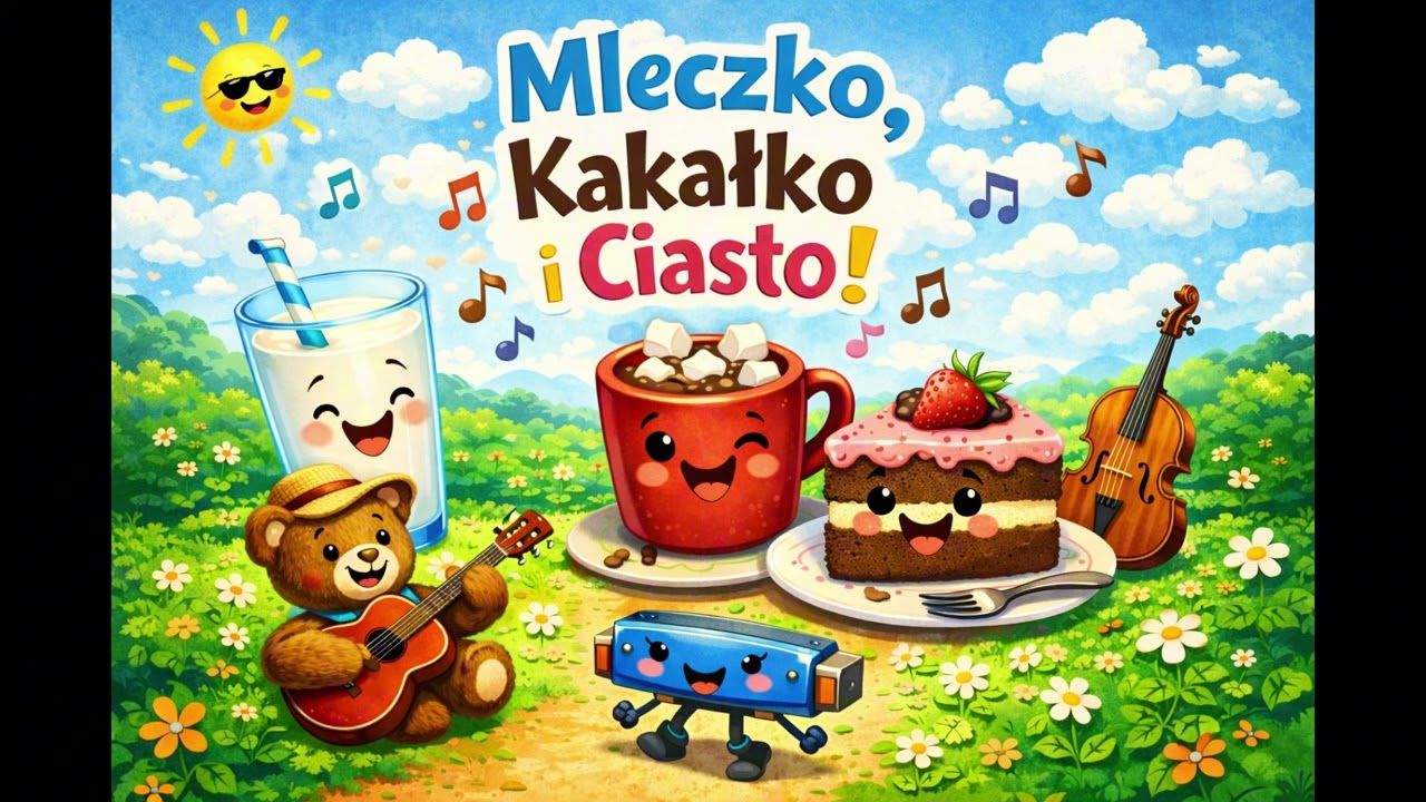 👉 Mleczko, kakałko i ciasto! 🥛🍫🍰 | Piosenka dla dzieci | Mambo Jambo