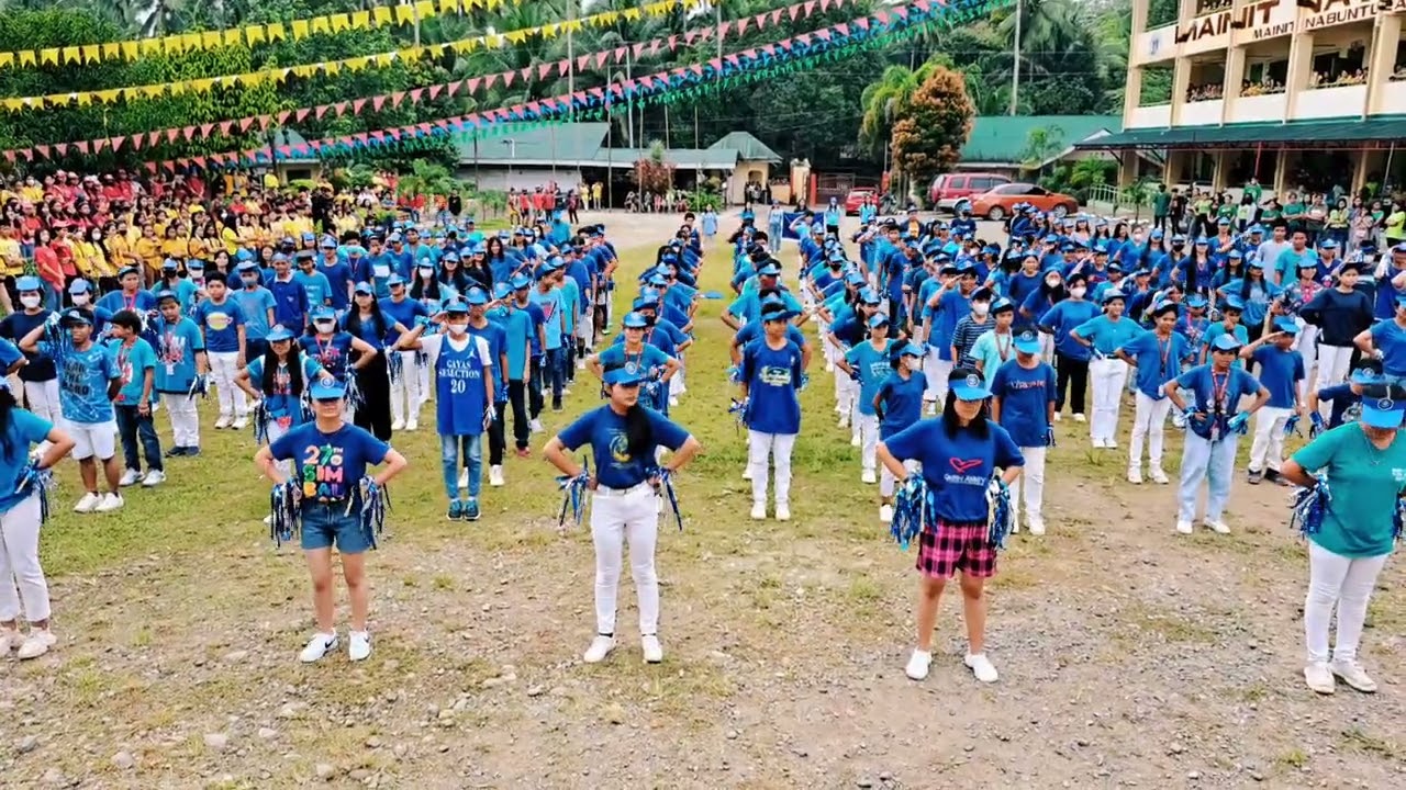 Team Blue Eagles in their YELLS Presentation | Mainit NHS Intramurals 2023