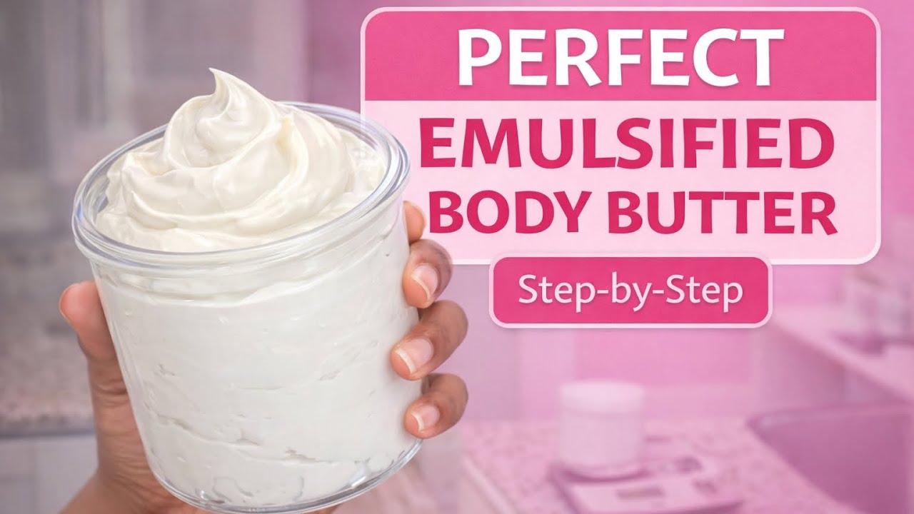 The Secret to Thick Emulsified Body Butter (Beginner Friendly Formula) | Skincare Business 