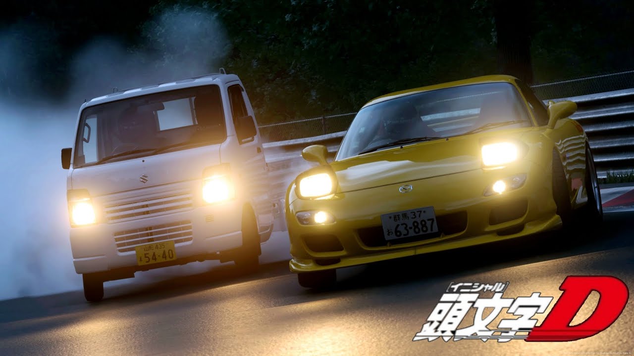 【GT7】高橋啓介 vs 悪魔の軽トラ (頭文字D×じいさんばあさん若返る)  CV:三木眞一郎 CV:関智一