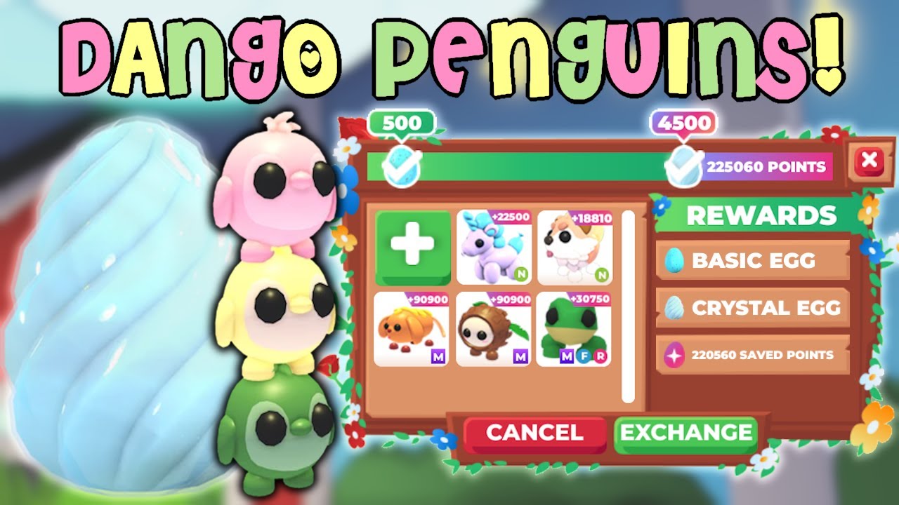 Hatching Crystal Eggs for Dango Penguins! | Roblox Adopt Me Pet Releaser | Riivv3r