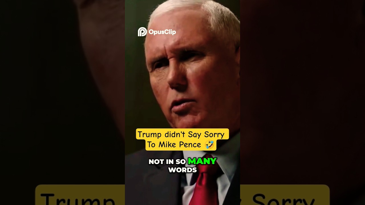 Mike Pence is Sad That didn't Say Sorry To him 🤣#trump #kimmel #mikepence #uspolitics #trumpnews