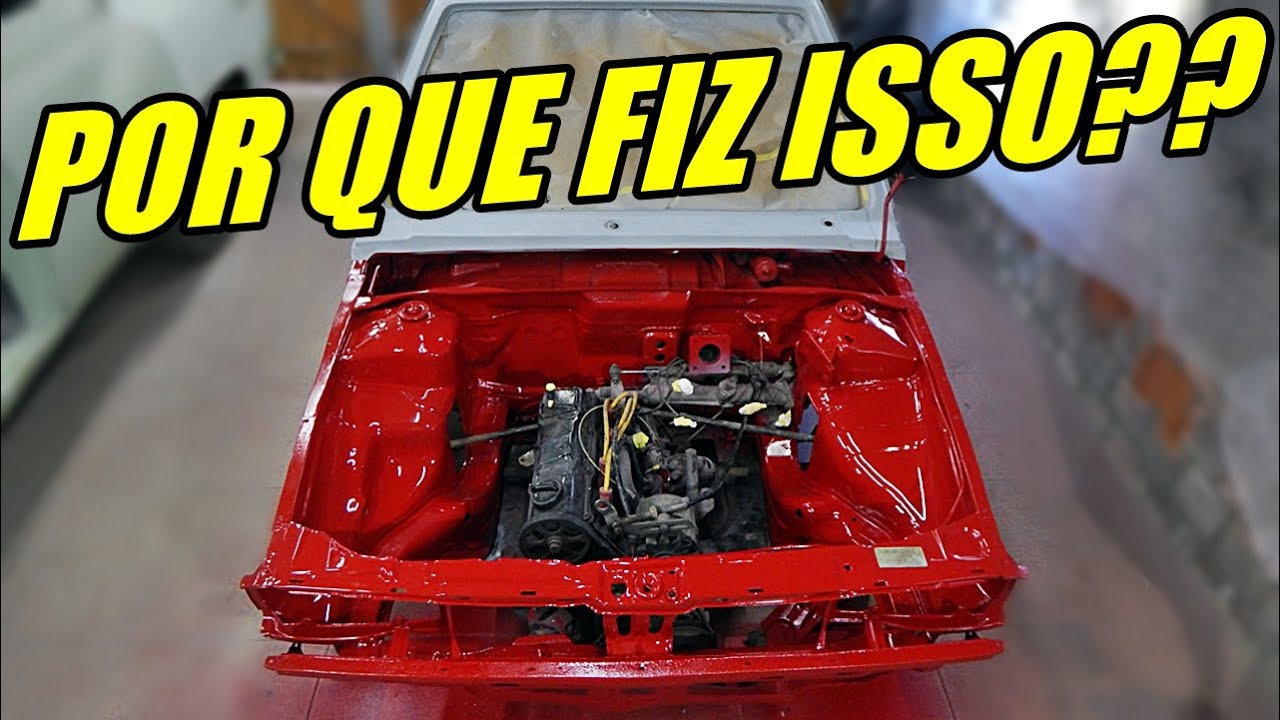 PINTURA COFRE CLEAN SEM TIRAR O MOTOR (*feito na garagem*)