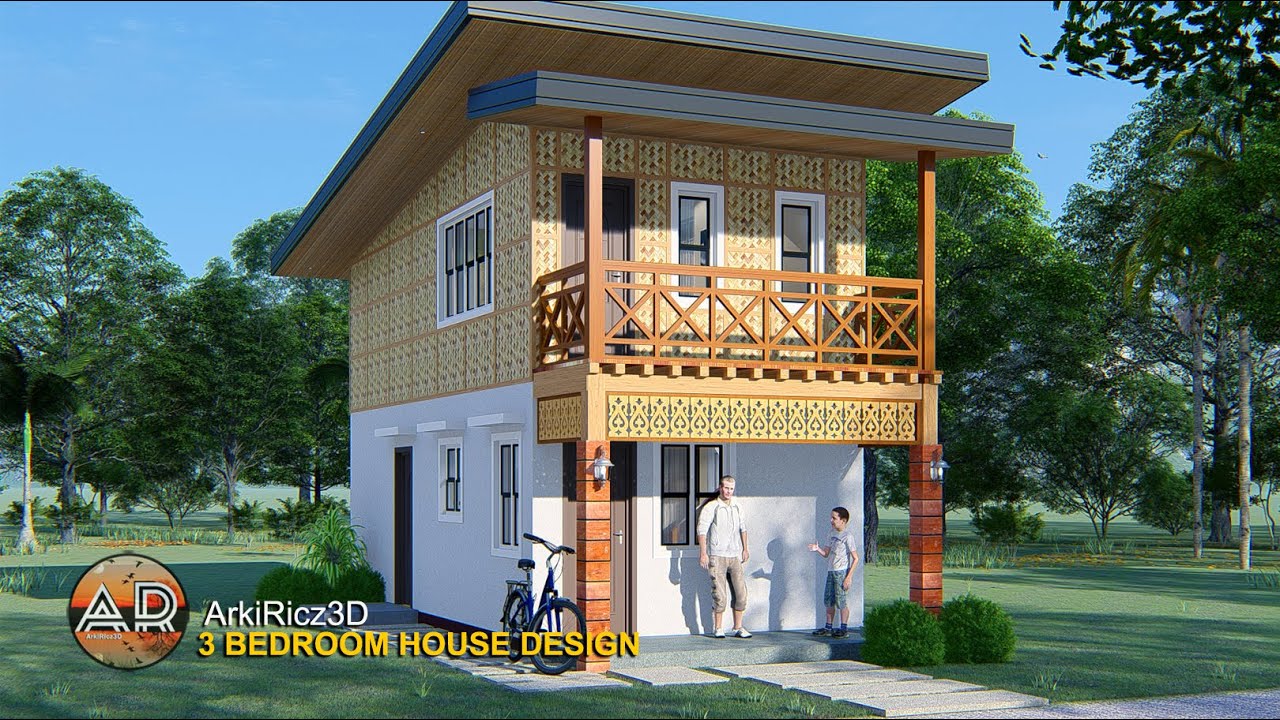 LOW-COST AMAKAN NATIVE HOUSE | HALF CONCRETE DESIGN | SIMPLE HOUSE | 4X9.50 M.
