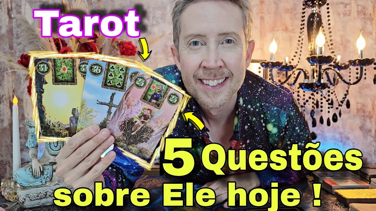 5 Questões sobre ele hoje ! Tudo sobre ele hoje em relação a você ! O que ele esconde de você tarot