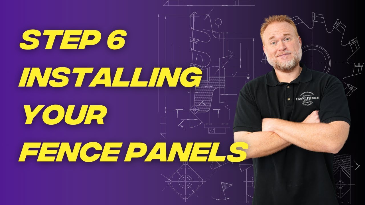 STRONGHOLD IRON FENCE INSTALL STEP 6:  Installing Your Fence Panels