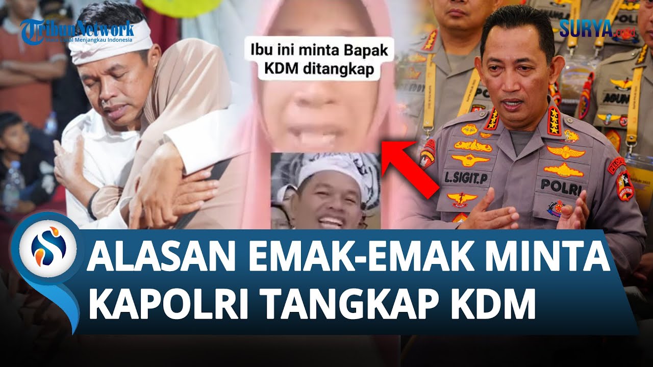 TERNYATA INI ALASAN Emak-emak NGOTOT Minta Kapolri Tangkap Kang Dedi, Cemburu Program KDM Bagus?