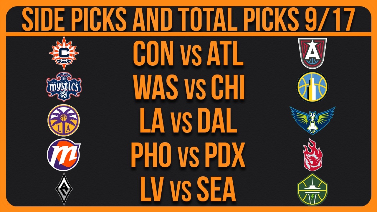 WNBA Picks Today Thursday 9/17/26 | FREE WNBA Best Bets & Predictions
