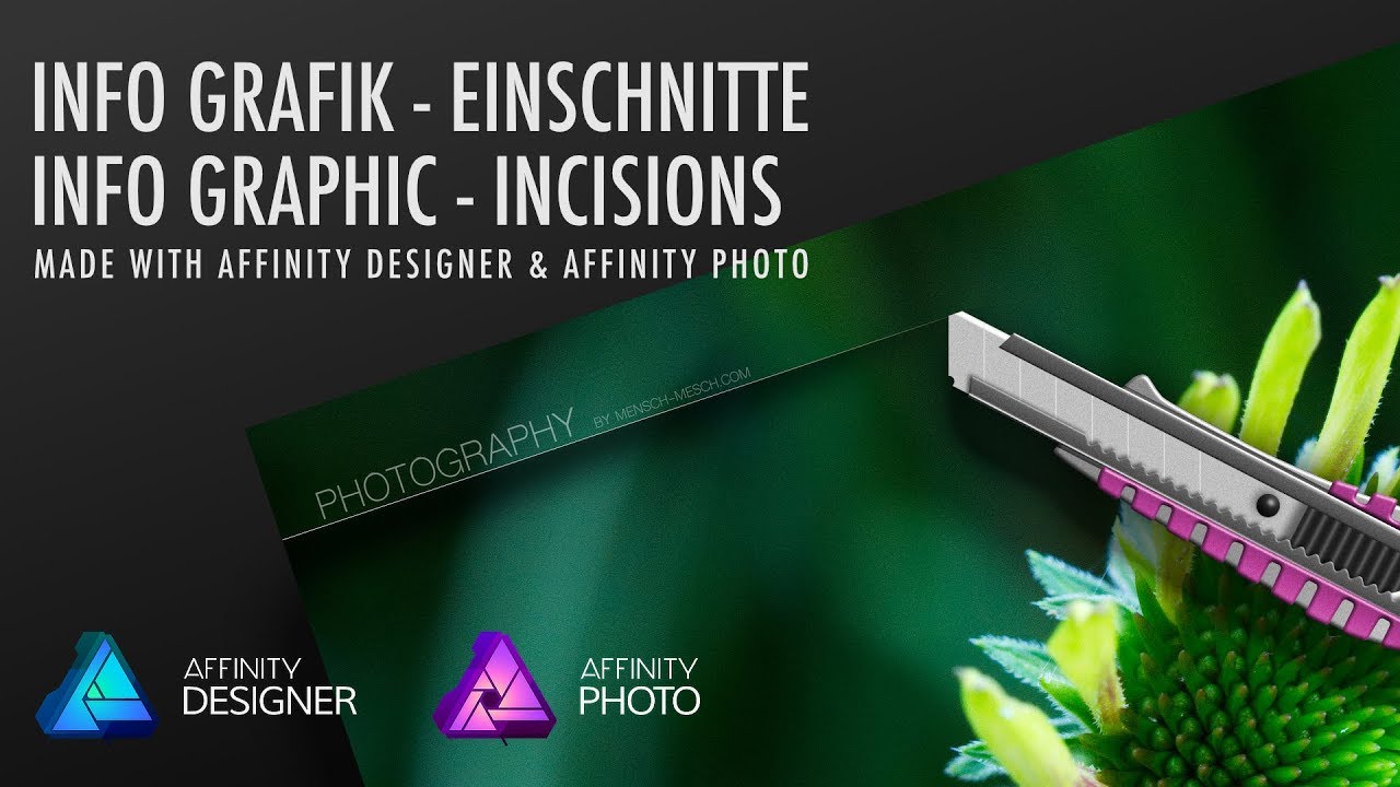 Affinity Designer/ Photo - Einschnitt Info Grafik (DEUTSCH)