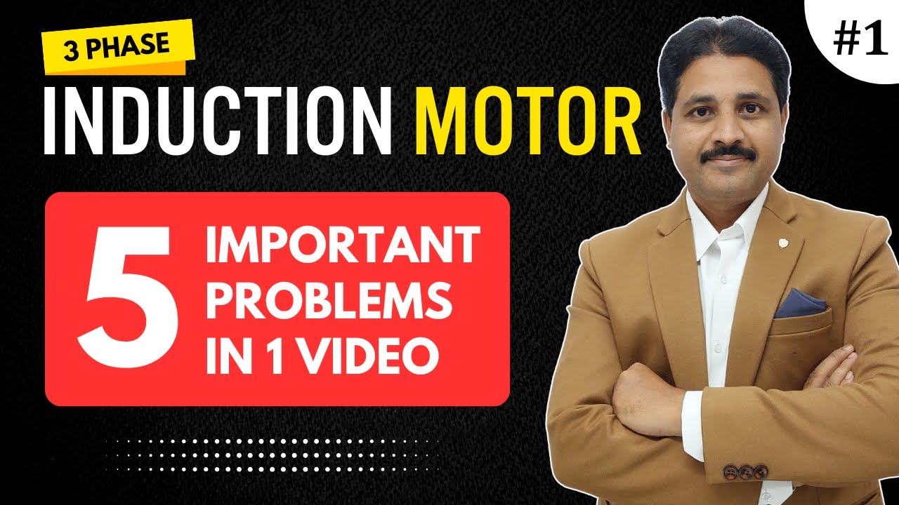 THREE PHASE INDUCTION MOTOR 5 SOLVED PROBLEMS (PART 1) IN ELECTRICAL ENGINEERING