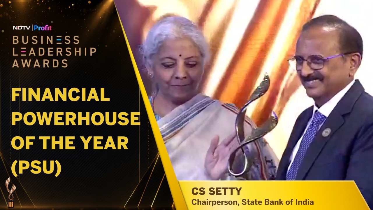 SBI признан финансовым гигантом года (PSU) | Награда для Ч.С. Сетти | NDTV Profit Awards 2026