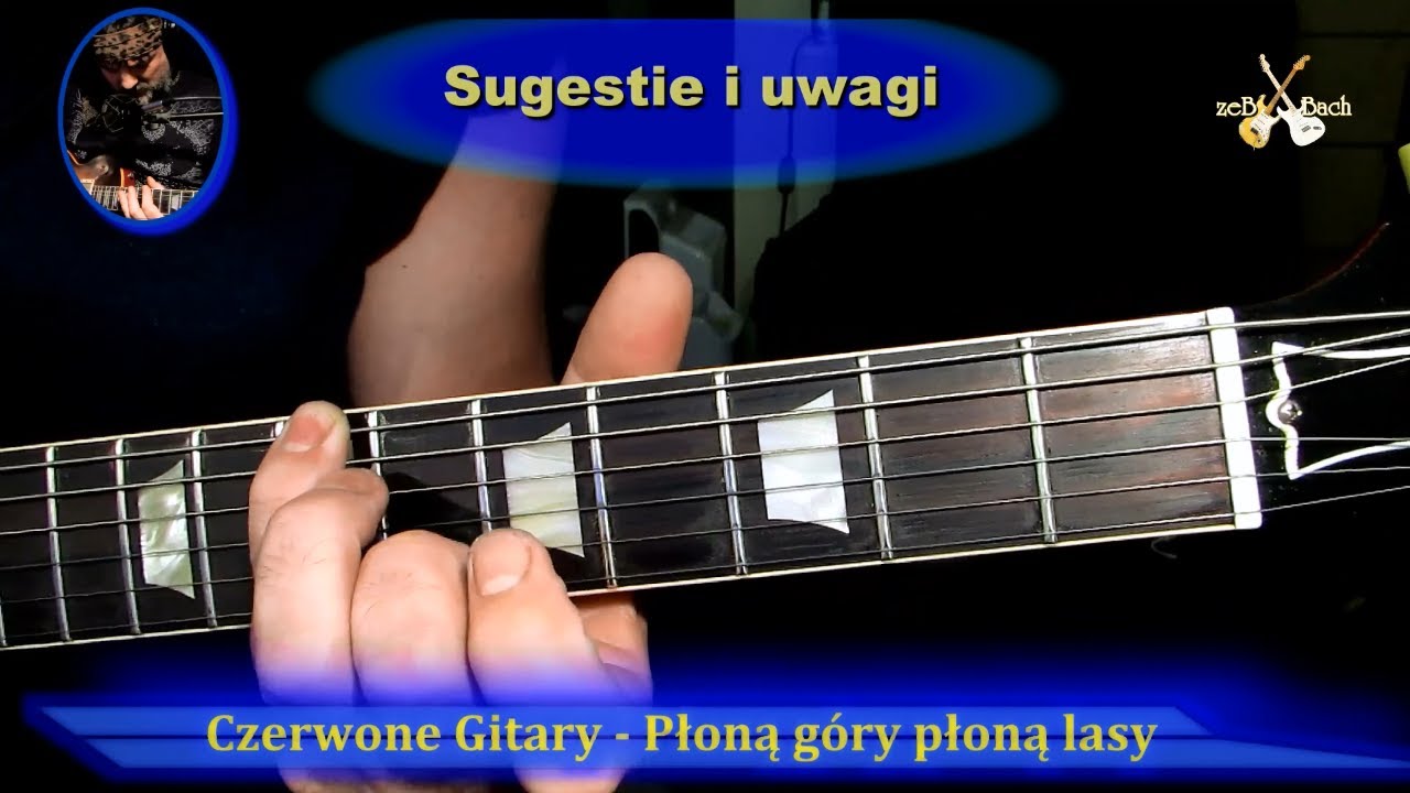 Jak Zagrac Na GITARZE Czerwone Gitary - Płoną Góry, Płoną Lasy