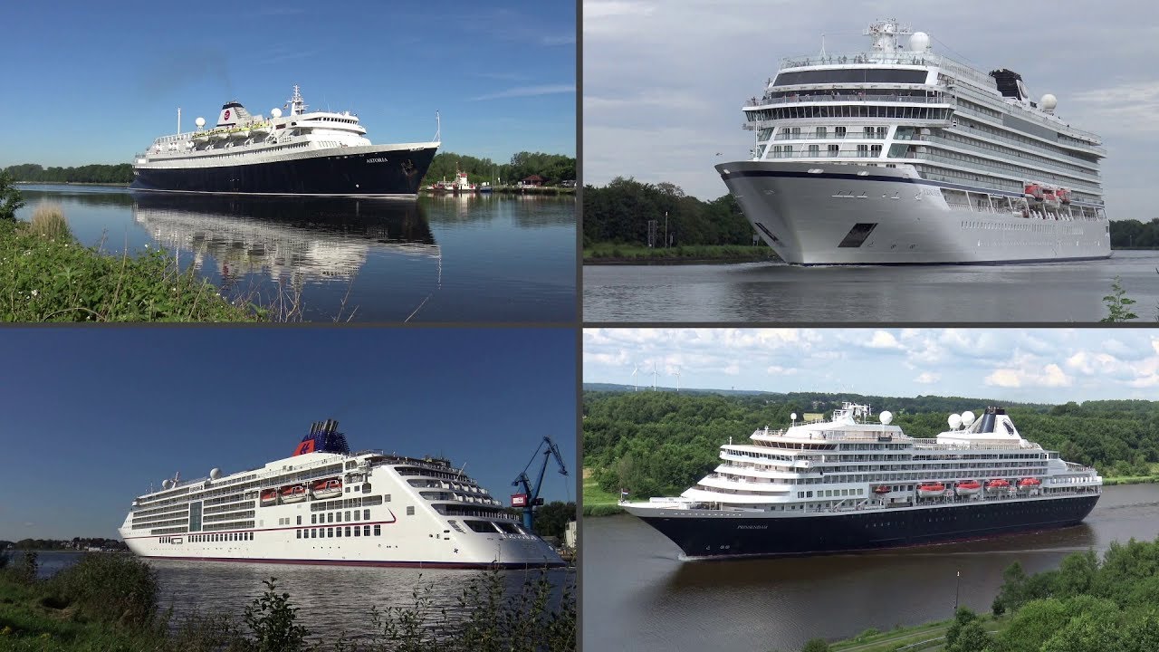 Cruise Ships Up Close in Germany's Kiel Canal