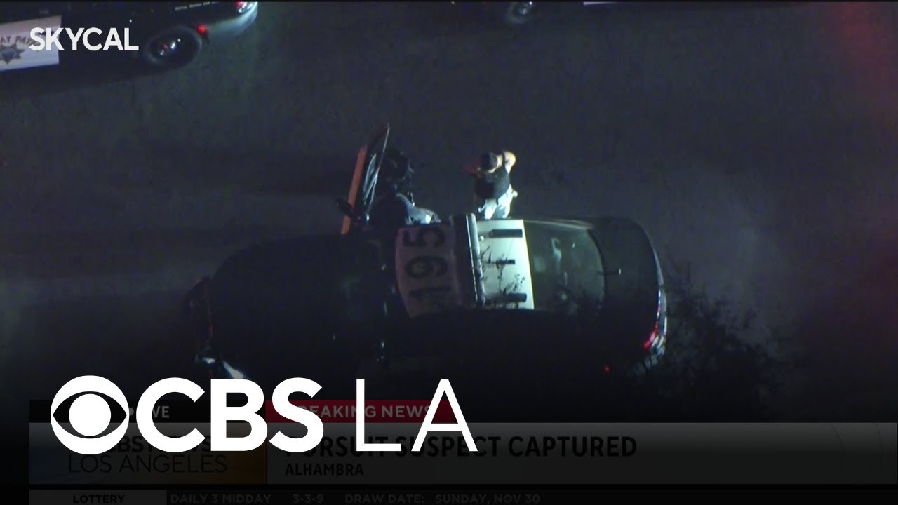 Suspect arrested after high-speed pursuit through San Gabriel Valley