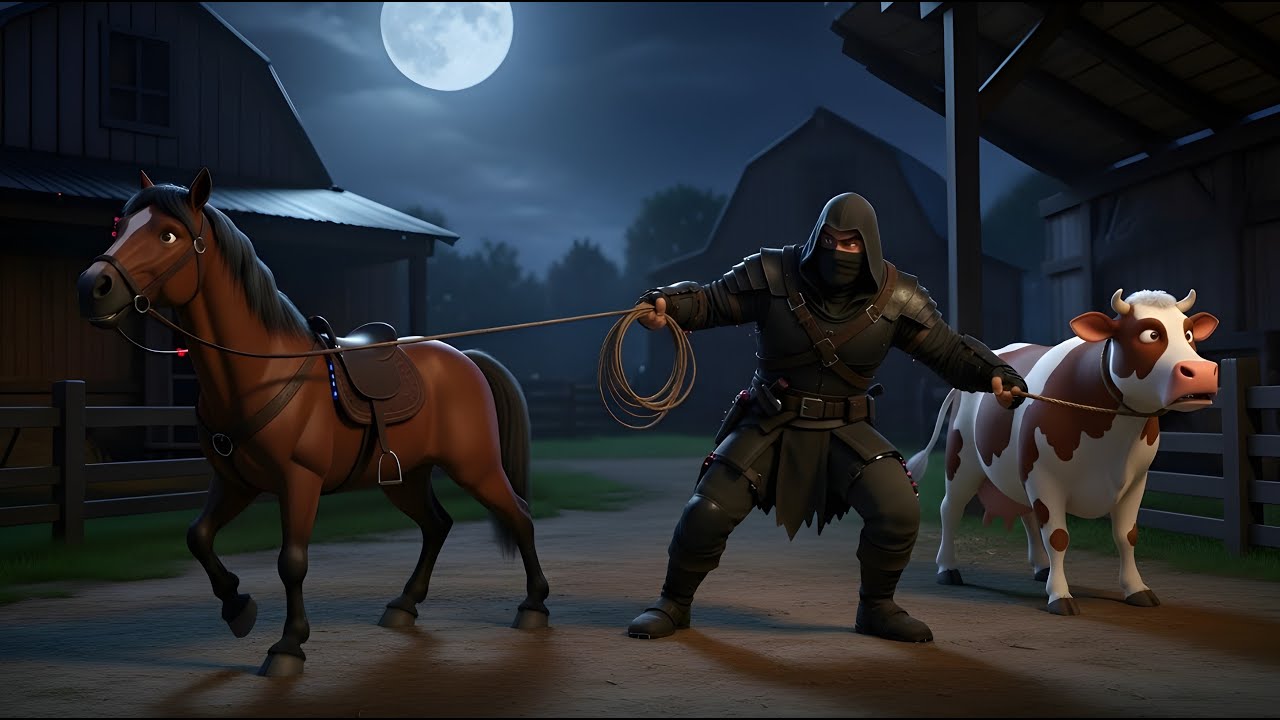 The Animal Thief and the Kind Police 🚓🐄  Kids Story