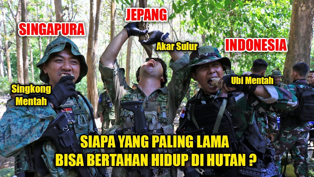 MARINIR AJARKAN JUNGLE SURVIVAL KEPADA TENTARA SINGAPORE DAN JEPANG