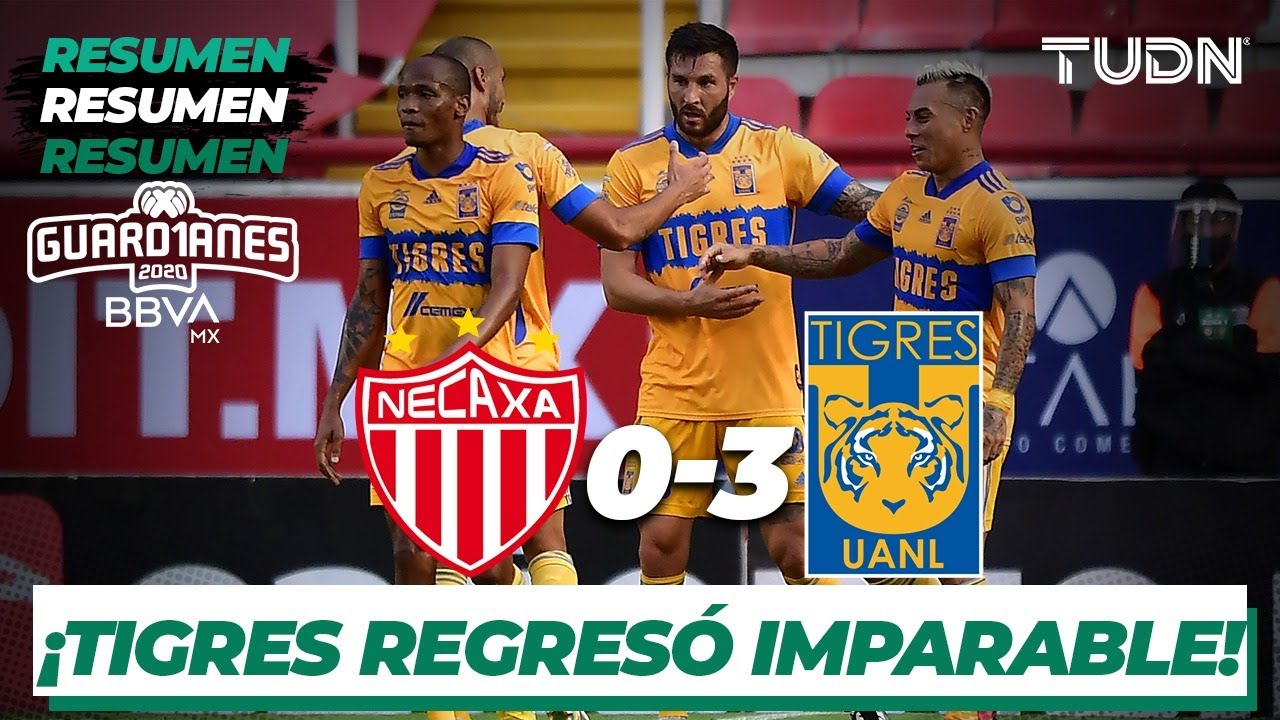 Resumen y goles | Necaxa 0-3 Tigres | Guard1anes 2020 Liga BBVA MX - J1 | TUDN