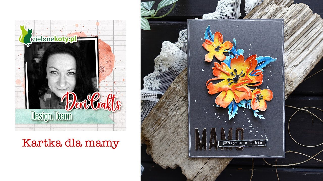 Pamiętam - kartka dla mamy | DeriCrafts