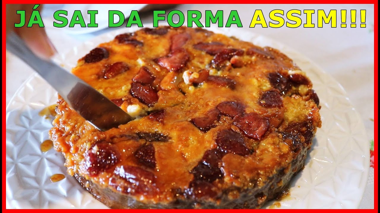 BOLO QUE JÁ SAI DA FORMA RECHEADO E COM COBERTURA!!! IGUAL VOCÊ NUNCA VIU!!! BOLO DE MORANGO!
