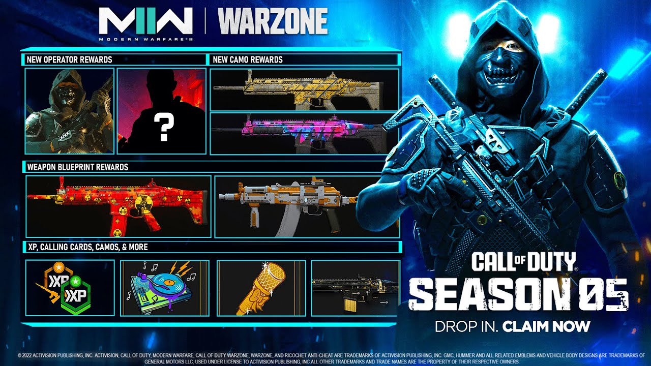 ALL FREE MW2 SEASON 5 REWARDS! (Operators, Camos, Blueprints & MORE!) - Modern Warfare 2
