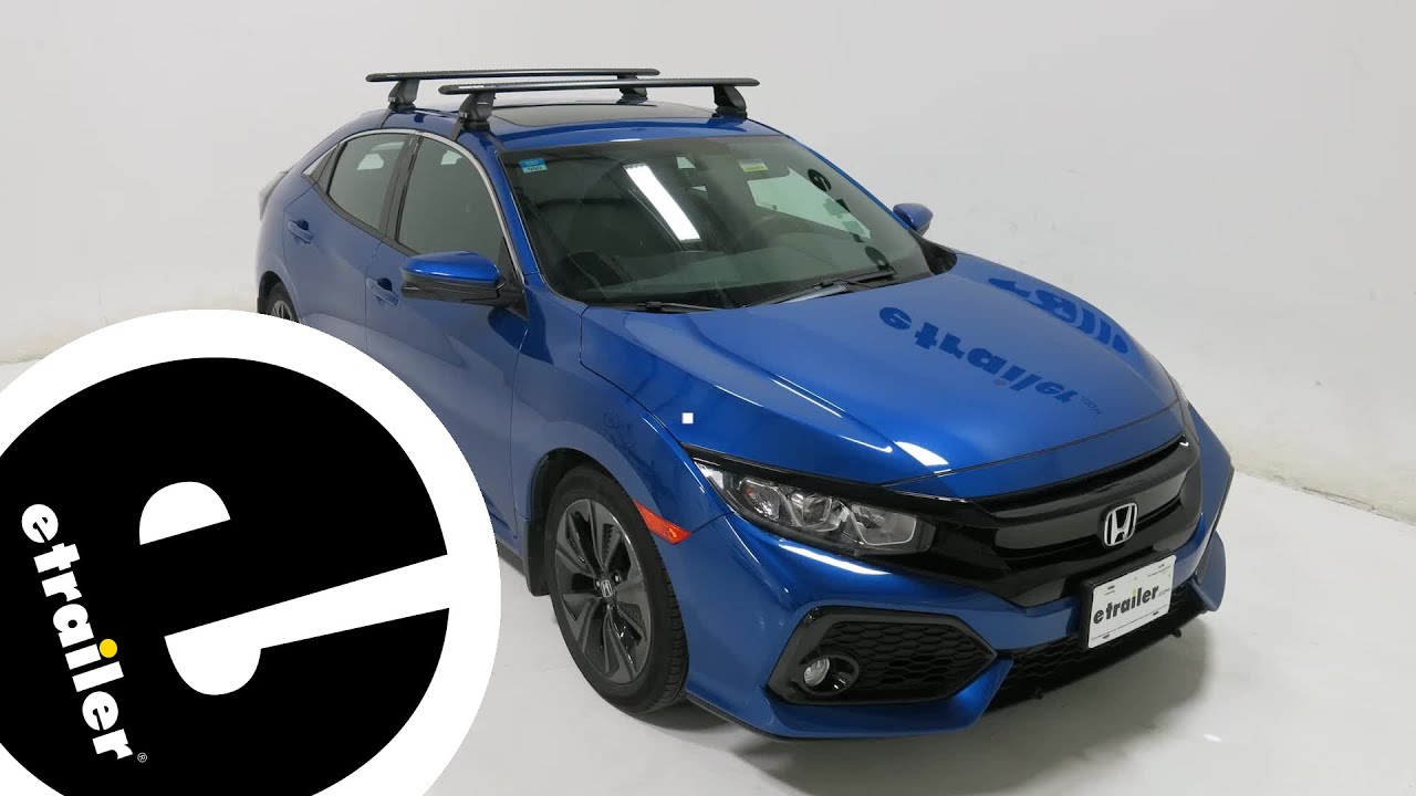 Mount: Custom DK Fit Kit for 4 Rhino-Rack 2500 Series Roof Rack Legs on a 2017 Honda Civic