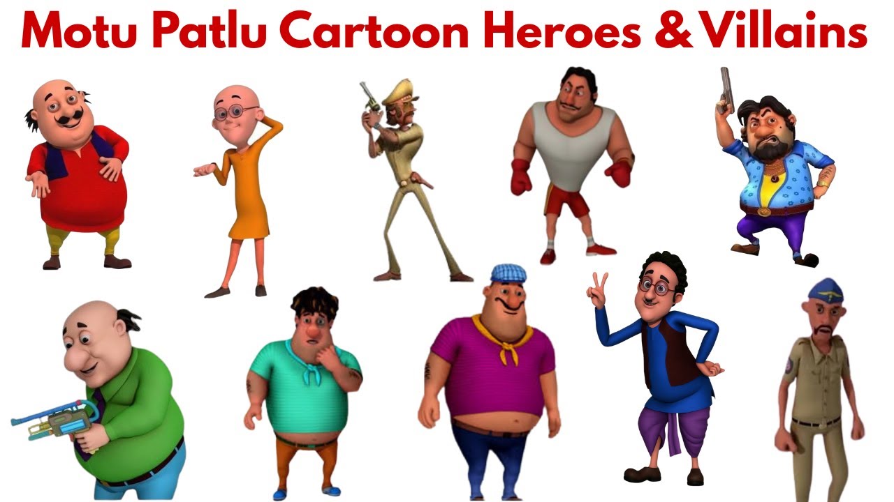 ⭐India Ke Sabse Mashoor Cartoon Motu Patlu Heroes & Villains | Mazedaar Fun Facts