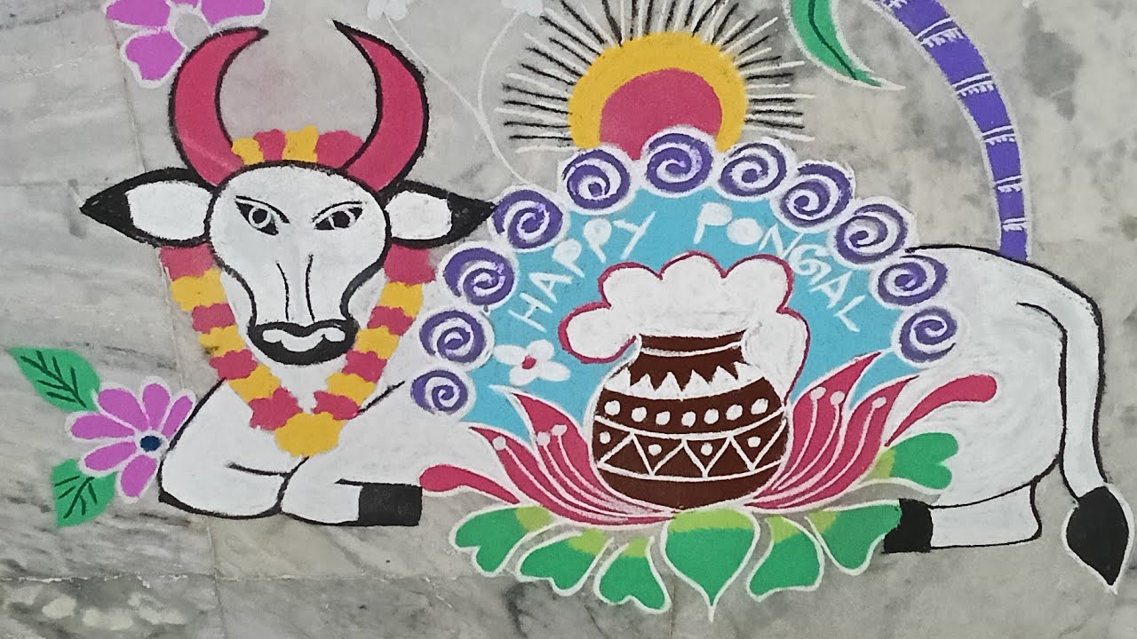 Mattu #pongal #viral #trending #youtube #muggulu #sankranthi #sanatandharma #rangoli #art #new 