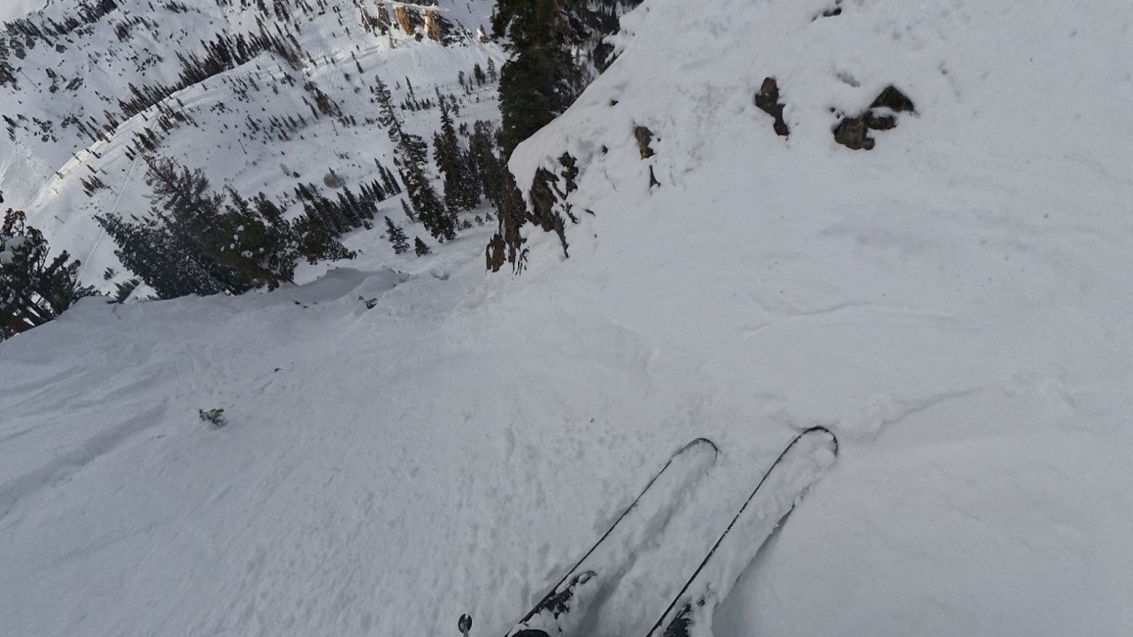 narrow chutes after a 10 foot storm