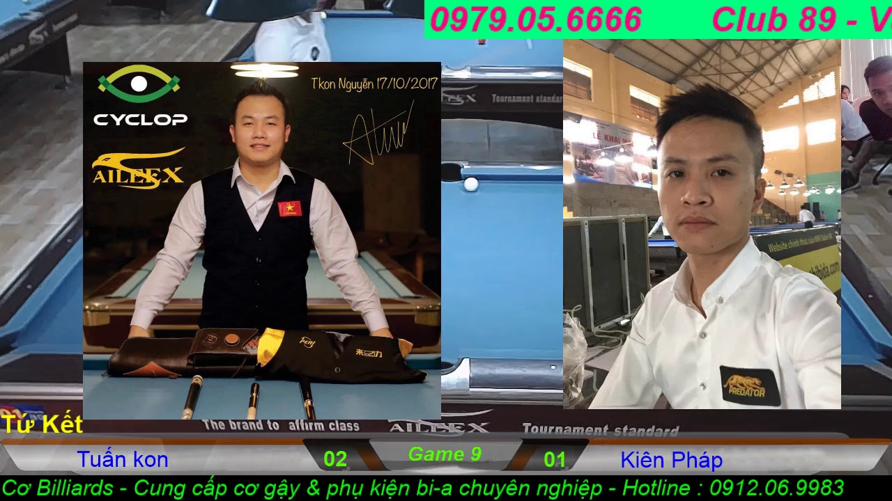 Sai 1 Con Bi L&agrave; Đi Trận Đấu - Ki&ecirc;n Ph&aacute;p vs Tuấn Kon | Tứ Kết Giải Hưng Y&ecirc;n 9 Ball Open 2018