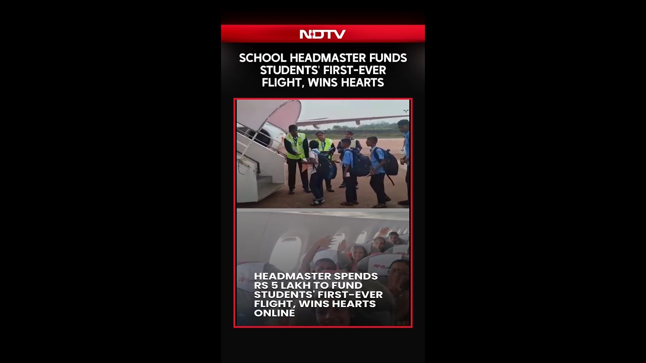 Karnataka School Headmaster Funds Students' First-Ever Flight, Wins Hearts