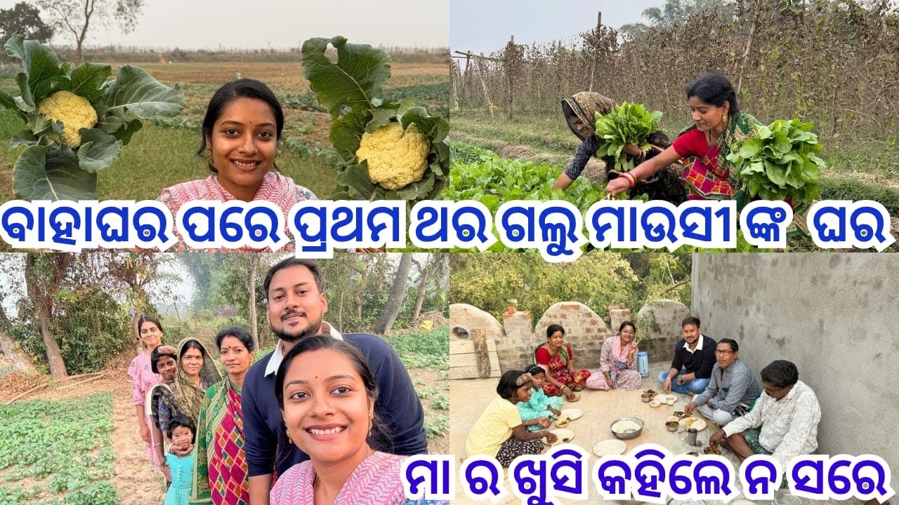 ବାହାଘର ପରେ ପ୍ରଥମ ଥର ଗଲୁ ମାଉସୀ ଙ୍କ  ଘର || ମା ର ଖୁସି କହିଲେ ନ ସରେ❤️