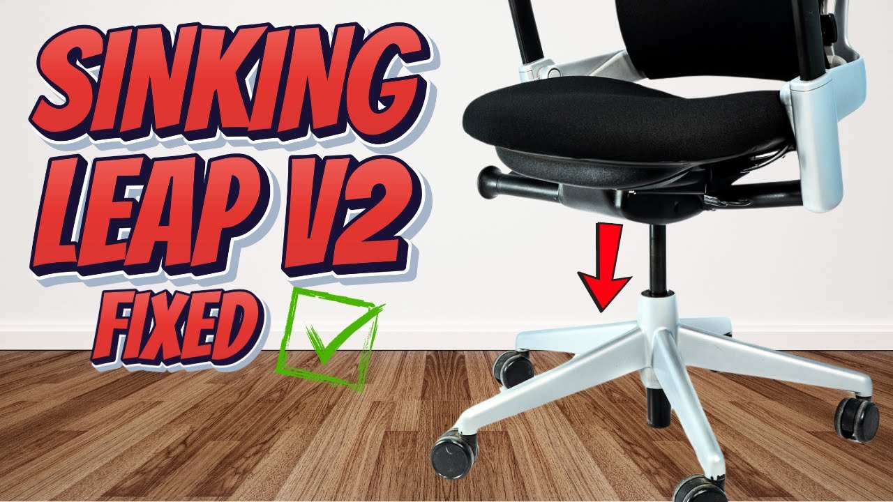 Как починить проседающее кресло Steelcase Leap (V1 или V2) — руководство по регулировке винта газ...