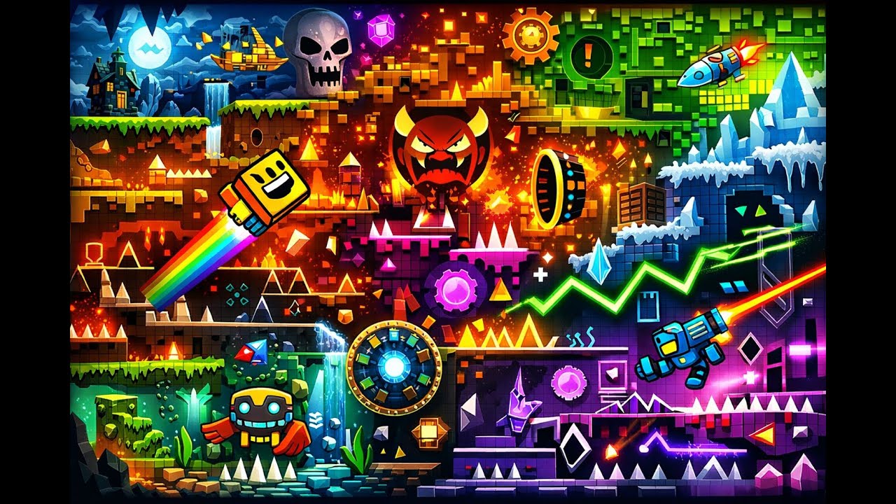 !LIVE! Playing geometry dash but the level keeps changing (GD randomizer)