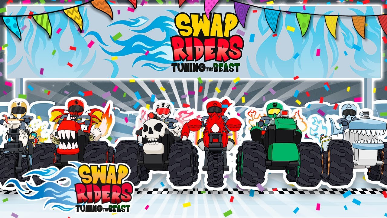 SWAP RIDERS🎂😋¡¡CELEBRAN EL CUMPLEAÑOS MÁS BESTIAL!! [90 MINS]💥DIBUJOS ANIMADOS