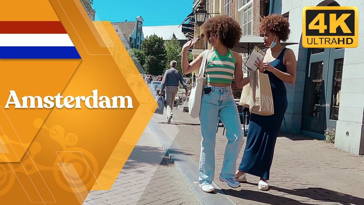 Sunny day cycling in Amsterdam 2021 🇳🇱  with Ov fiets - 4k|60fps