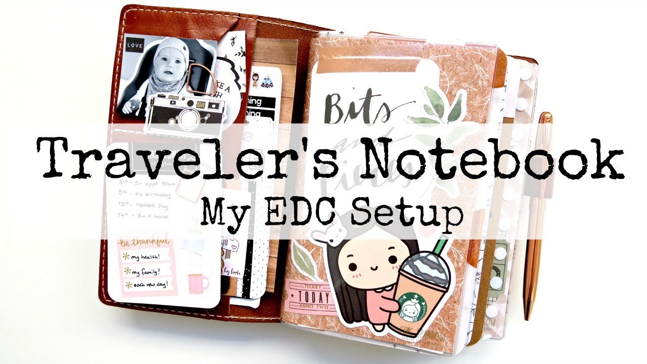 Everyday Traveler's Notebook Setup - B6 Slim Chic Sparrow Mr Darcy Toffee Planner Journal