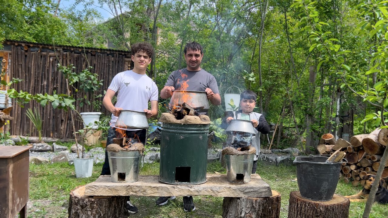 Национальное блюдо азербайджанской кухни довга! Жизнь в горной деревне | Суп из трав