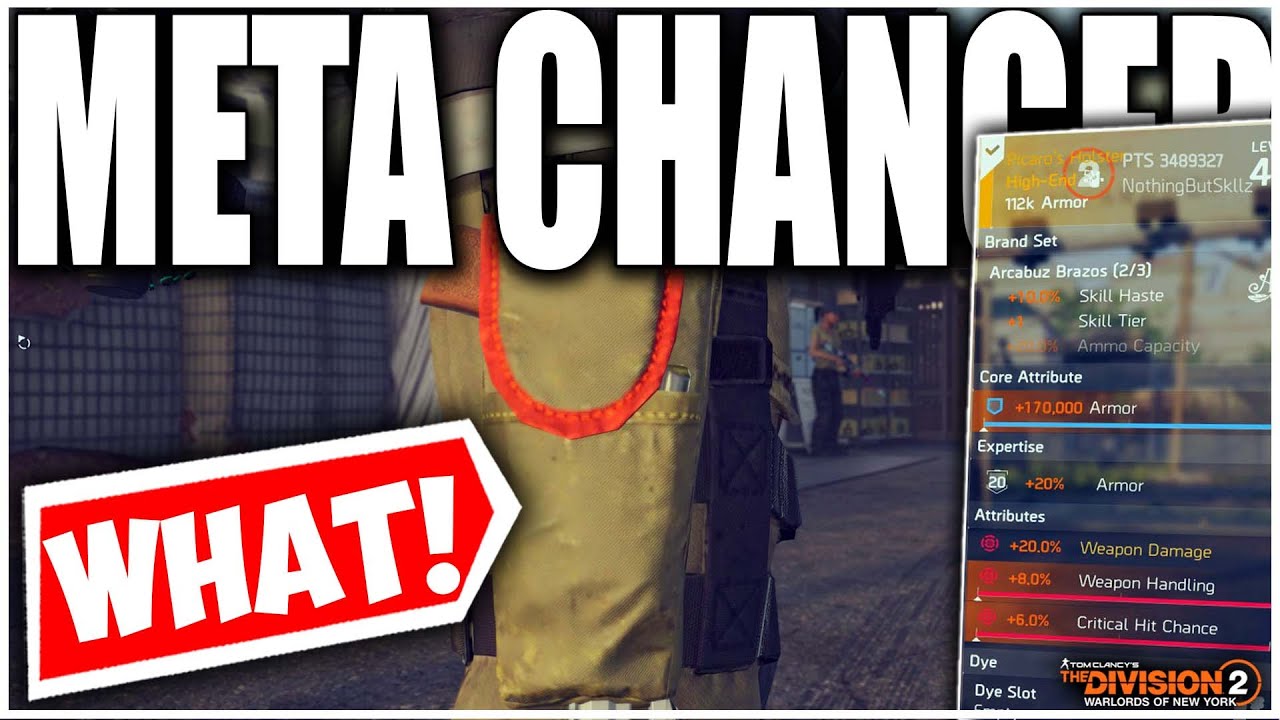 A NEW META COMING TO THE DIVISION 2! THIS HOLSTER IS ACTUALLY INSANE! 20% WEAPON DMG (TU16 PTS)