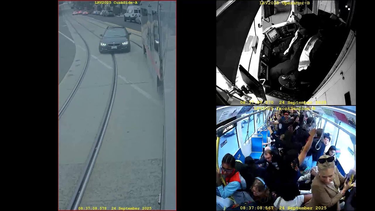 Video seems to show SF Muni driver fall asleep behind the controls
